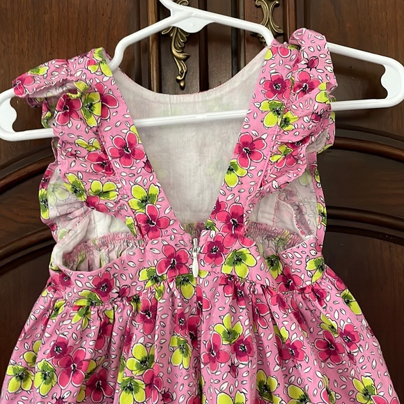 Girls MAYORAL Floral Dress with Matching Headband Size 18M - Picture 4 of 5